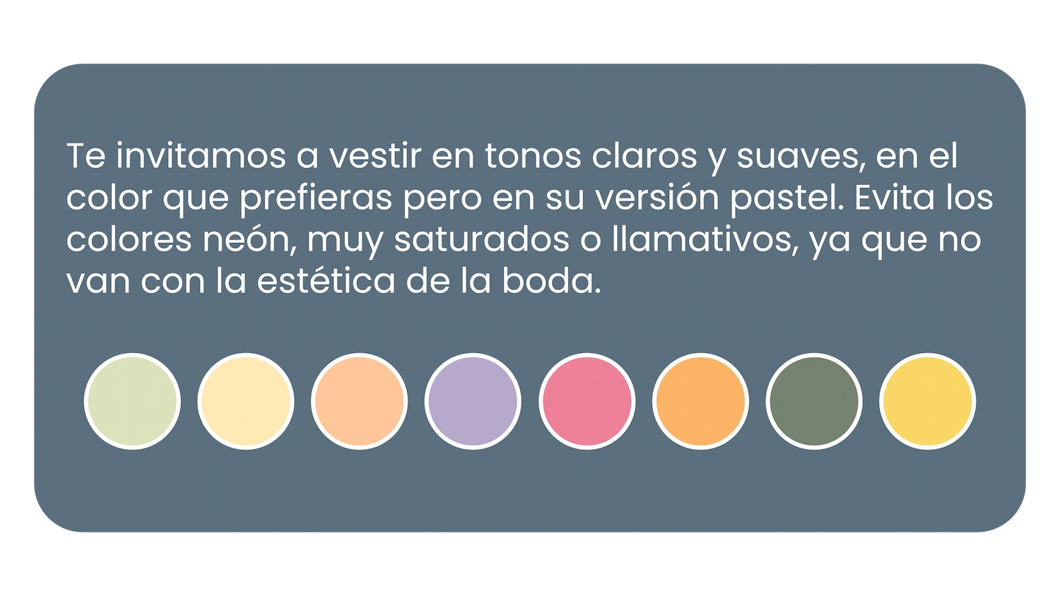 Colores sugeridos